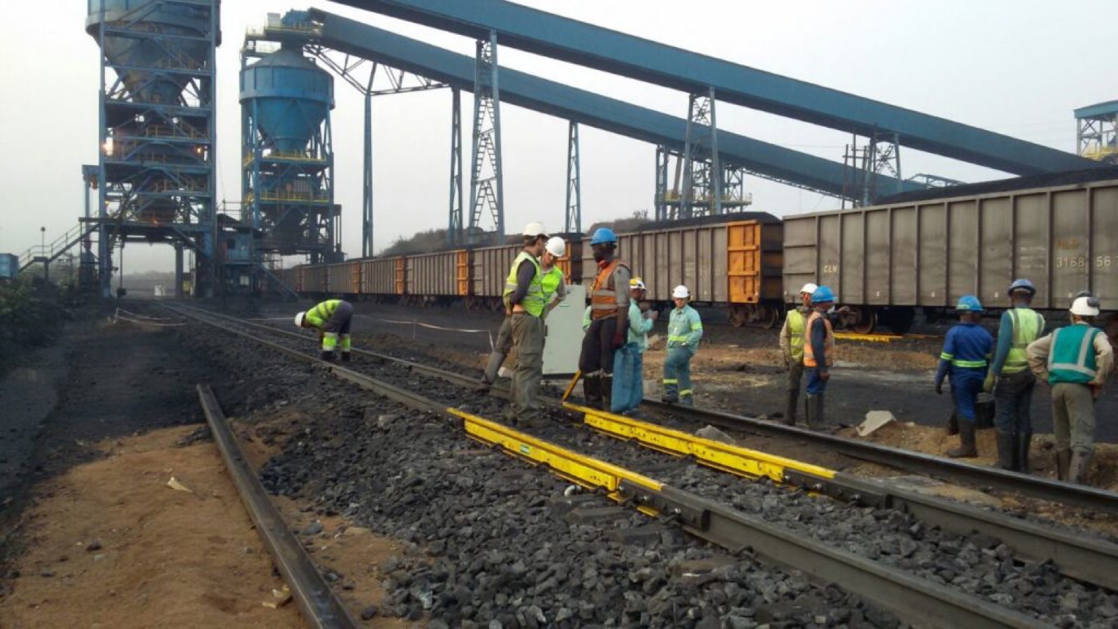 Instalación en una terminal de carbón