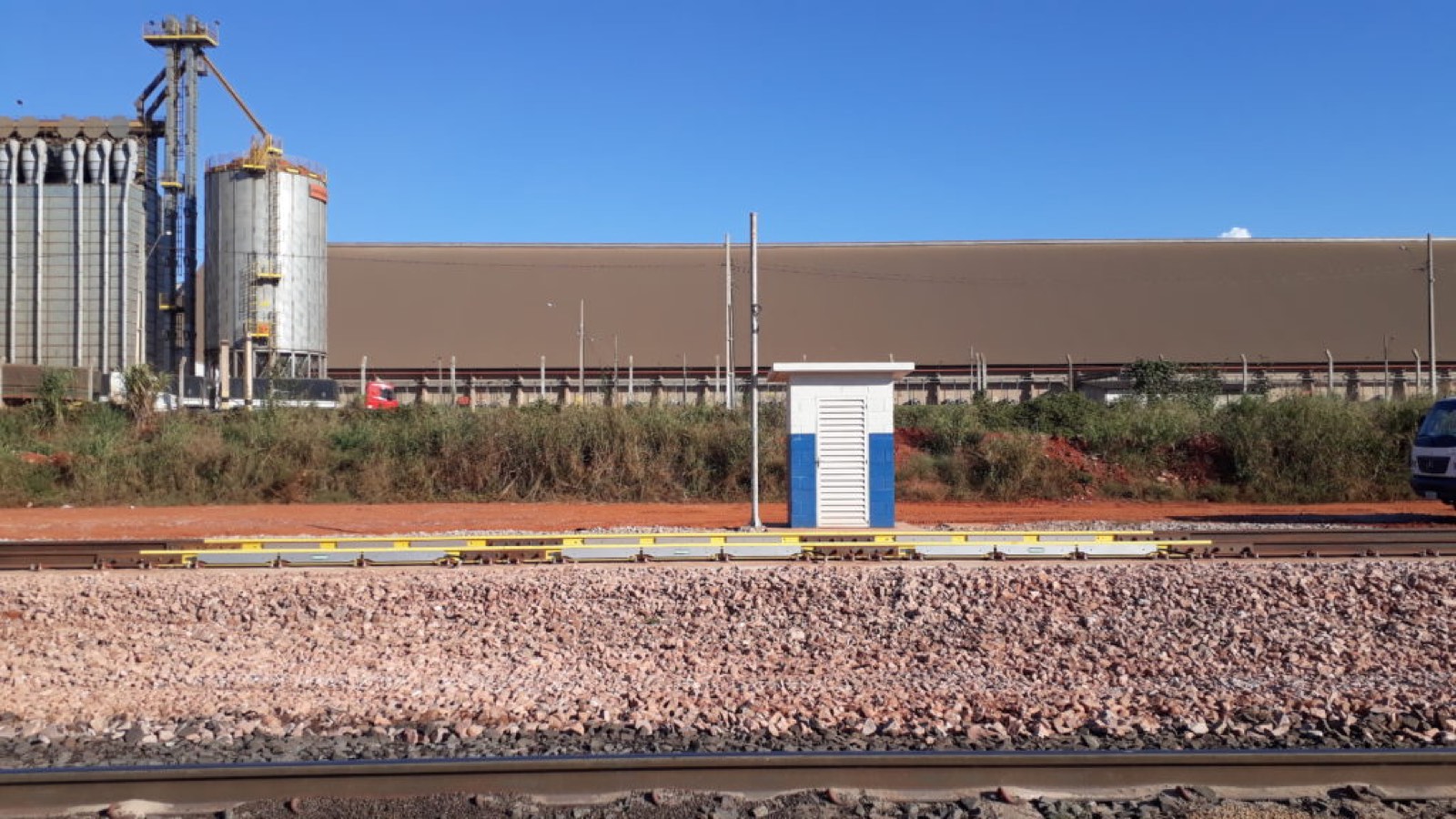 Báscula en una terminal de granos