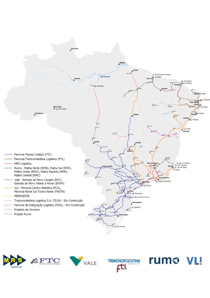 Mapas da Rede Ferroviária Nacional